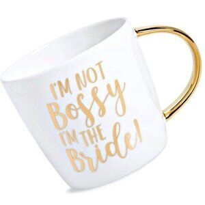 SLANT COLLECTIONS Large Coffee Cup "I'm Not Bossy I'm The Bride"